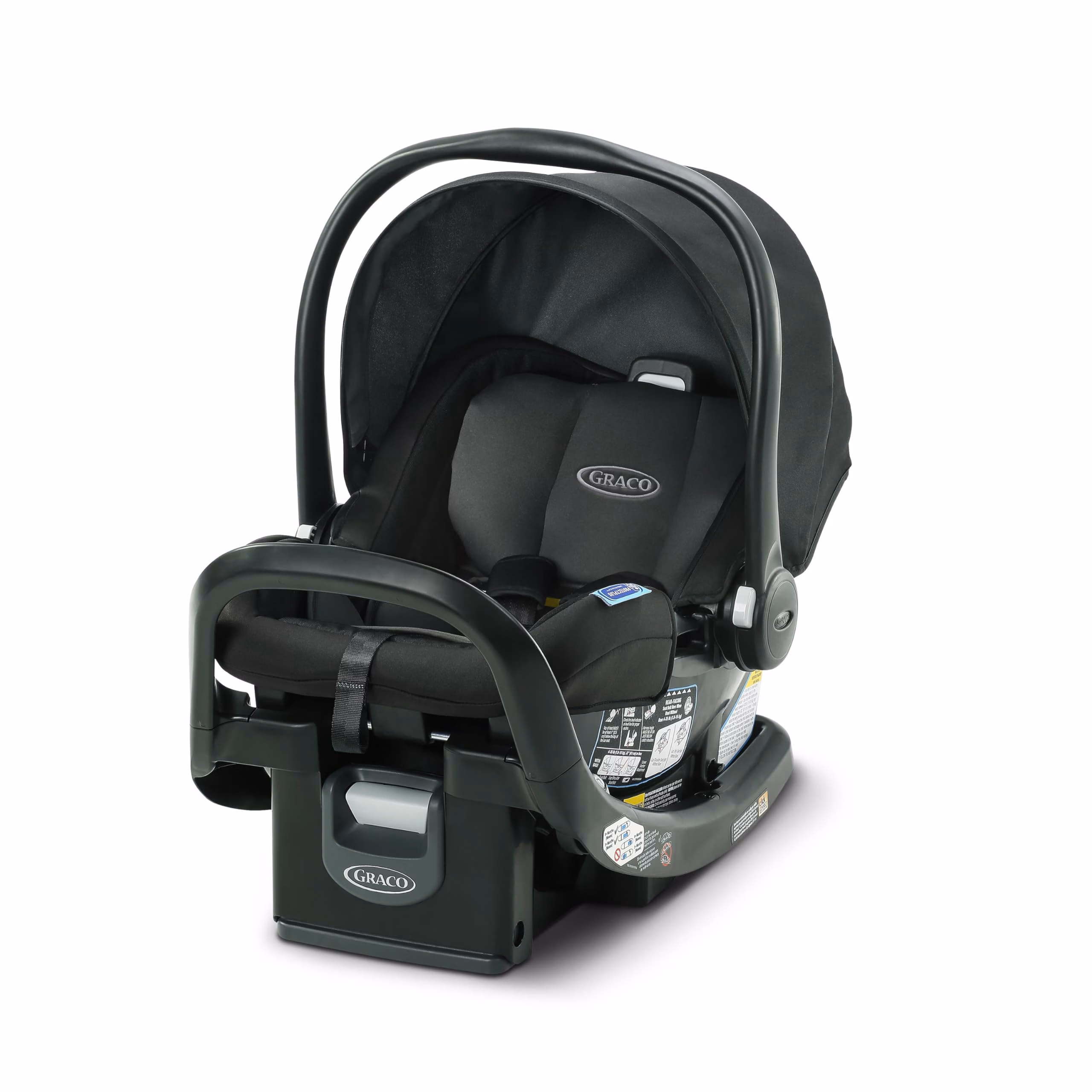 Graco® SnugRide SnugFit Infant Car Seat, Baby Car Seat with Anti Rebound Bar for Extra Safety, No-Rethread Harness, LATCH Equipped Carseat, Baby Essentials, Gift for New Parents, Gotham