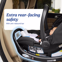 Graco® SnugRide SnugFit Infant Car Seat, Baby Car Seat with Anti Rebound Bar for Extra Safety, No-Rethread Harness, LATCH Equipped Carseat, Baby Essentials, Gift for New Parents, Gotham thumbnail 3