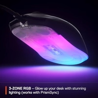 SteelSeries Rival 3 Gen 2 Gaming Mouse — 8500 DPI TrueMove Core Optical Sensor — 60 Million Click Durability — Low Latency — 77g Lightweight — 100% PTFE Feet — RGB — Black thumbnail 4