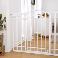 Ingenuity Decorative Extra Tall Baby Gate & Dog Gate, 28.5"-48" Wide, 36" Tall, Hardware or Pressure Mounted, Install on Top or Bottom of Stairs, Banister, or Doorway - White thumbnail 2