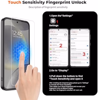 SUPFINE Magnetic for Samsung Galaxy S24 Case / S25 Case with Screen Protector, (Built-in Magnets) (Military Grade Drop Protection) Slim Translucent Shockproof Phone Case,Black thumbnail 4