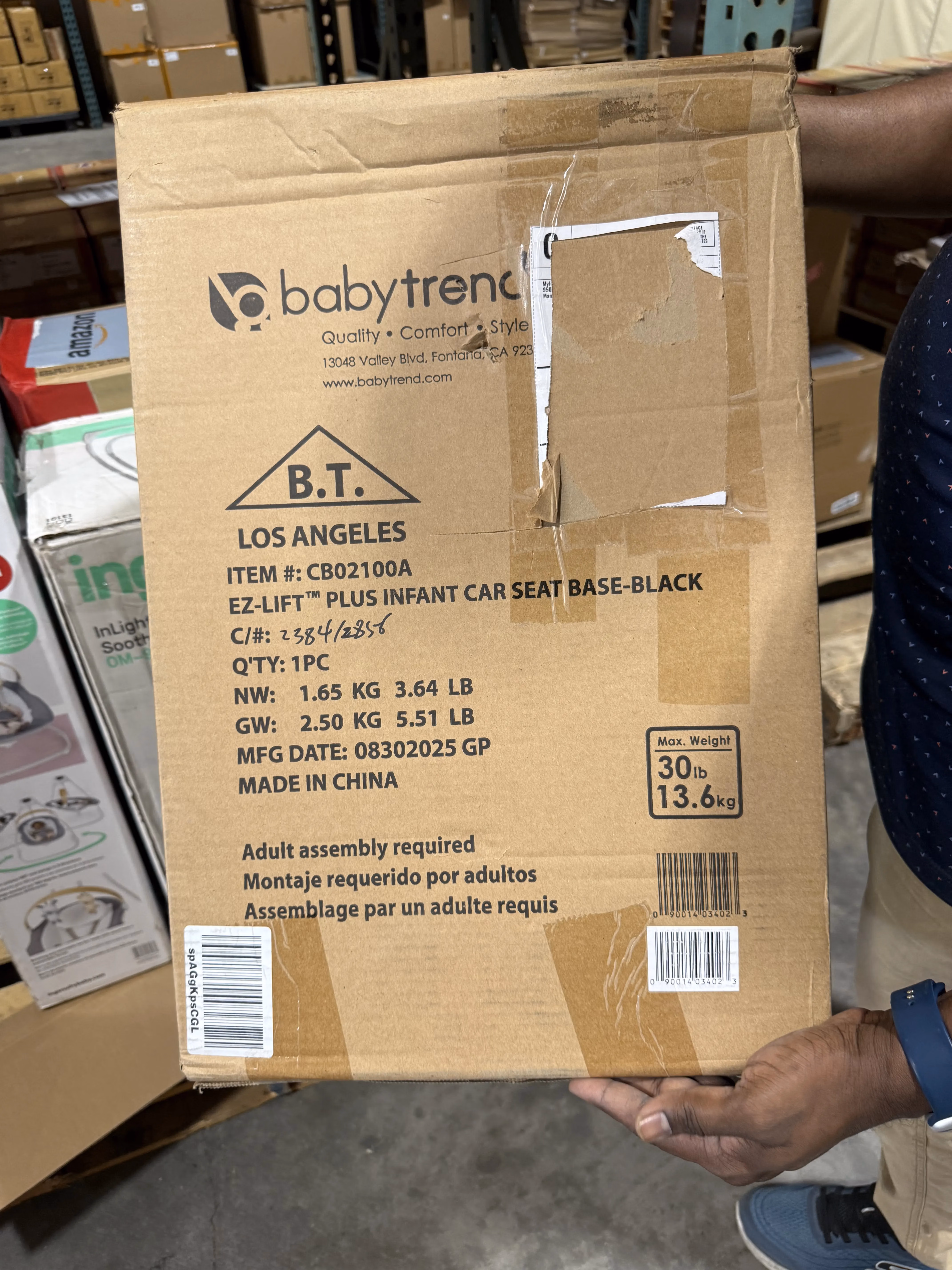 Baby Trend EZ-Lift™ Plus Infant Car Seat CS02F00A Dash Black thumbnail 6