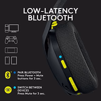 Logitech G435 Lightspeed & Bluetooth Wireless Gaming Headset - Lightweight Over-Ear Headphones, Built-in mics, 18h Battery, Dolby Atmos, PC, PS4, PS5, Nintendo Switch/Switch 2, Mobile - Black thumbnail 3
