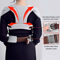 Baby Wraps Carrier Newborn to Toddler, Kangaroo Baby Easy Wearing Wrap, Adjustable Soft Baby Holder Front Chest Sling Carriers Perfect Infant Essentials Gifts (Striped Grey, Cotton) thumbnail 5