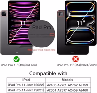 JETech Rotating Case for iPad Pro 11-Inch 2022/2021(4th/3rd gen) with Pencil Holder, 360 Degree Rotation Protective Stand Cover Clear Back, Auto Wake/Sleep (Rose Gold) thumbnail 2