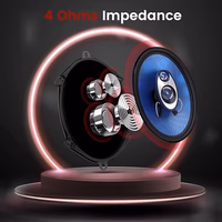 Pyle 5” x 7” Car Sound Speaker (Pair) - Upgraded Blue Poly Injection Cone 3-Way 300 Watts w/Non-fatiguing Butyl Rubber Surround 80-20Khz Frequency Response 4 Ohm & 1" ASV Voice Coil - PL573BL, Apple thumbnail 4