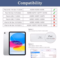 Soke Case for iPad (A16) 11th Generation 11-inch 2025, iPad 10th Generation 10.9-inch 2022, with Built-in Screen Protector and Kickstand, Rugged Full Body Protective Cover - Black thumbnail 2