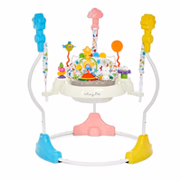 Dream On Me 2-in-1 Baby Activity Center & Bouncer Jumper, 360° Rotating Seat, 3-Height Adjustable, 12 Melodies with Lights & Interactive Toys, Promotes Early Development - Star Print thumbnail 1