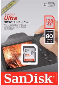 SanDisk Ultra Plus 128GB SDXC UHS-I Memory Card thumbnail 1