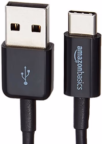 Amazon Basics 5-Pack USB-C to USB-A 2.0 Fast Charging Cable, 480Mbps Speed, USB-IF Certified, for Apple iPhone 16/15, iPad, Samsung Galaxy, Laptops, 6 Foot, Black thumbnail 3
