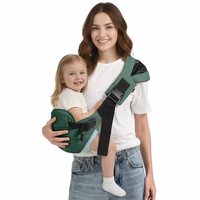 Toddler Sling Carrier, Toddler Carrier Sling, Baby Carriers Hip Carriers with Backrest, Lightweight Travel-Friendly Baby Slings Carriers, Green thumbnail 1