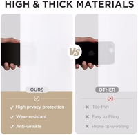 Joydeco White Curtains Backdrop for Wedding Parties, Photo Backdrop Curtains for Wedding Decorations Birthday, Wrinkle Free Polyester 5ft x 10ft Fabric Drape 2 Panels with Rod Pockets thumbnail 4