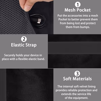 for Bose New SoundLink Micro 2nd Gen Portable Bluetooth Speaker Hard Protective Case, Portable Travel Case with Carabiner (Black) - co2CREA thumbnail 5