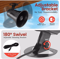 Pyle All-Weather Mono Trumpet Horn Speaker - 5" Portable PA Speaker with 8 Ohms Impedance and 25 Watts Peak Power - 180 Degree Swiveling Adjustable Bracket for Easy Maneuverability thumbnail 4