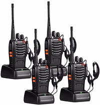 pxton Walkie Talkies Long Range for Adults with Earpieces,16 Channel Walky Talky Rechargeable Handheld Two Way Radios with Flashlight Li-ion Battery and Charger（4 Pack） thumbnail 1