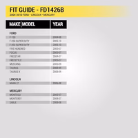 Scosche FD1426B Double DIN Radio Install Dash Kit Compatible with Select 2004-10 Ford, Lincoln and Mercury Vehicles - Aftermarket Car Stereo Installation Kit - See Guide in Images to Verify Vehicle thumbnail 3