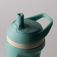 Tommee Tippee Insulated 9oz Sporty Spout Toddler Water Bottle, No Spill, Sippy Cups for Toddlers 1-3, Two-Piece Valve Helps Stop Spills, Light Blue & Orange, BPA Free, Pack of 2 thumbnail 3