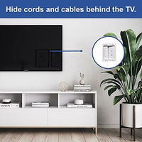 Legrand – OnQ in-Wall Cable Management Kit for Power & Low Voltage Cords – Hides TV or Display Cables Retrofit Behind The Wall – UL Listed TV Cord Hider w/DIY Install & Included Hardware – HT2102WHV1 thumbnail 2
