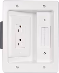 Legrand – OnQ in-Wall Cable Management Kit for Power & Low Voltage Cords – Hides TV or Display Cables Retrofit Behind The Wall – UL Listed TV Cord Hider w/DIY Install & Included Hardware – HT2102WHV1 thumbnail 1