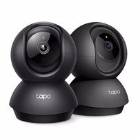 Tapo 2K Indoor Pan/Tilt Wired Security Camera - Works as a Baby Monitor & Pet Camera, Motion Detection, 2-Way Audio, Siren, Night Vision, No-Subscription Local Storage or Optional Cloud, C211 (2-Pack) thumbnail 1