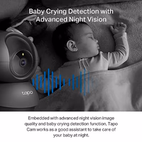 Tapo 2K Indoor Pan/Tilt Wired Security Camera - Works as a Baby Monitor & Pet Camera, Motion Detection, 2-Way Audio, Siren, Night Vision, No-Subscription Local Storage or Optional Cloud, C211 (2-Pack) thumbnail 3