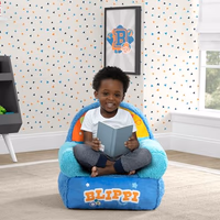 Delta Children - Blippi Cozee Buddy Kids Chair, Blue thumbnail 2