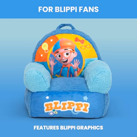 Delta Children - Blippi Cozee Buddy Kids Chair, Blue thumbnail 4
