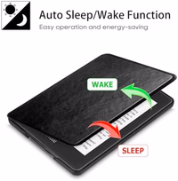 SCSVPN Case for 6 Inch Kindle 2024 and 2022 (11th Generation) - All new Slim Premium PU Leather Smart Protective Cover with Hand Strap, Auto Wake/Sleep for Kindle RS23CV / C2V2L3 E-Reader - Black thumbnail 4