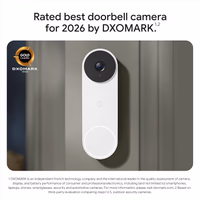 Google Nest Doorbell Wired Live View 3rd Gen 2K Video and Gemini Snow thumbnail 3