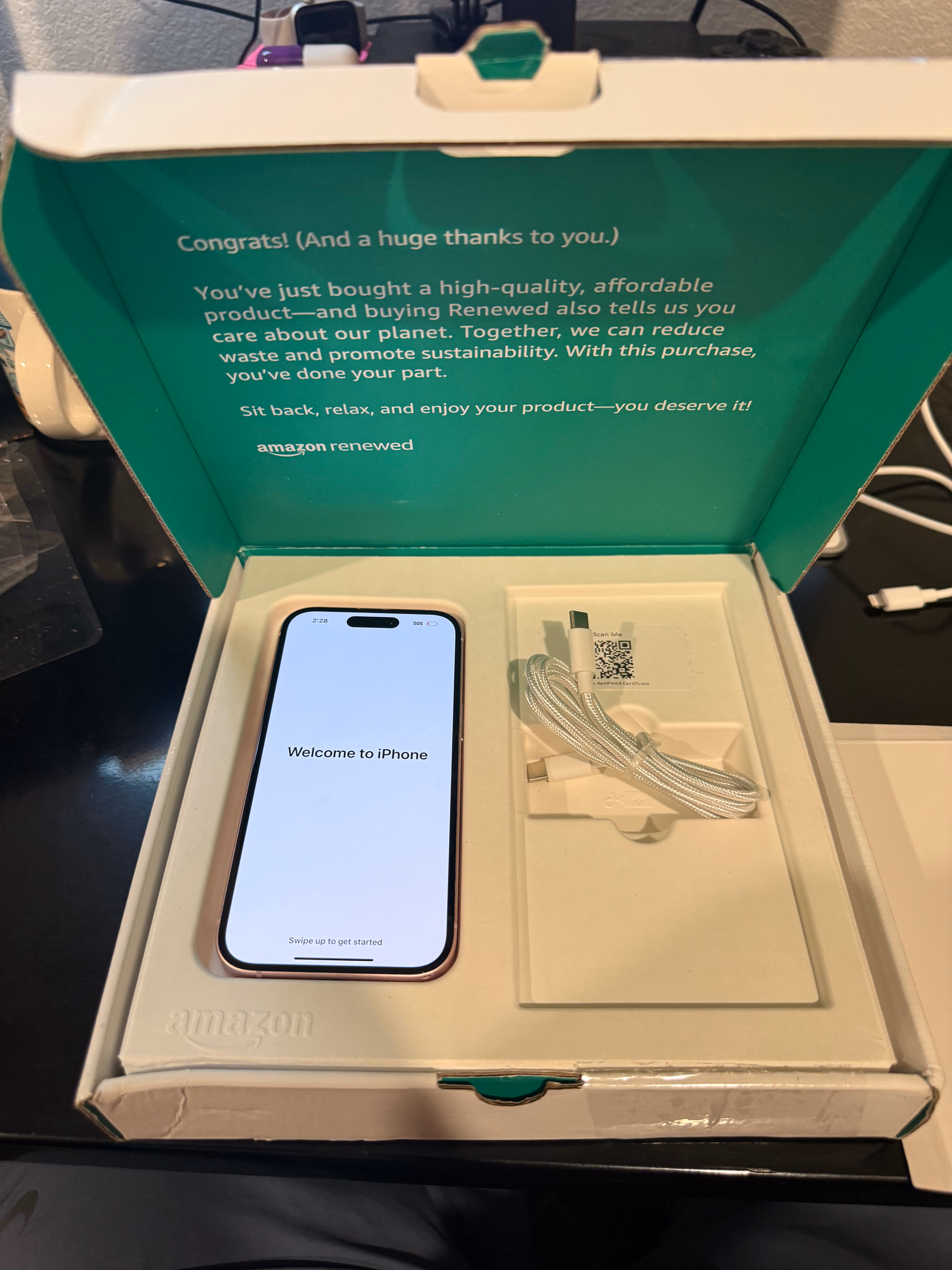 Apple iPhone 15, 128GB, Pink - Unlocked (Amazon Renewed Premium) thumbnail 2