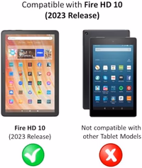 Anti-Glare Screen Protector (2 Pack), for Amazon Fire HD 10, (13th Gen, 2023 release) thumbnail 2