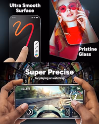 ZAGG Glass Elite Samsung Galaxy S23 FE Screen Protector - 5X Stronger with Reinforced Edges, Scratch & Smudge-Resistant Surface, InvisibleShield, Easy to Install thumbnail 4