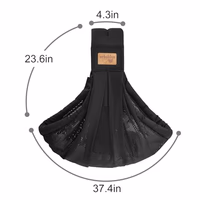 Baby Sling Carrier Newborn, Adjustable Easy Wearing Baby Nursing Warp Sling, New Mom Dad Soft Cotton Baby Front Holder Carrier for Infant Toddler Life Travel Essential Gifts thumbnail 2