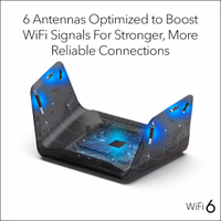 NETGEAR Nighthawk 8-Stream WiFi 6 Router RAX70 Security Features RAX70-100NAS thumbnail 4