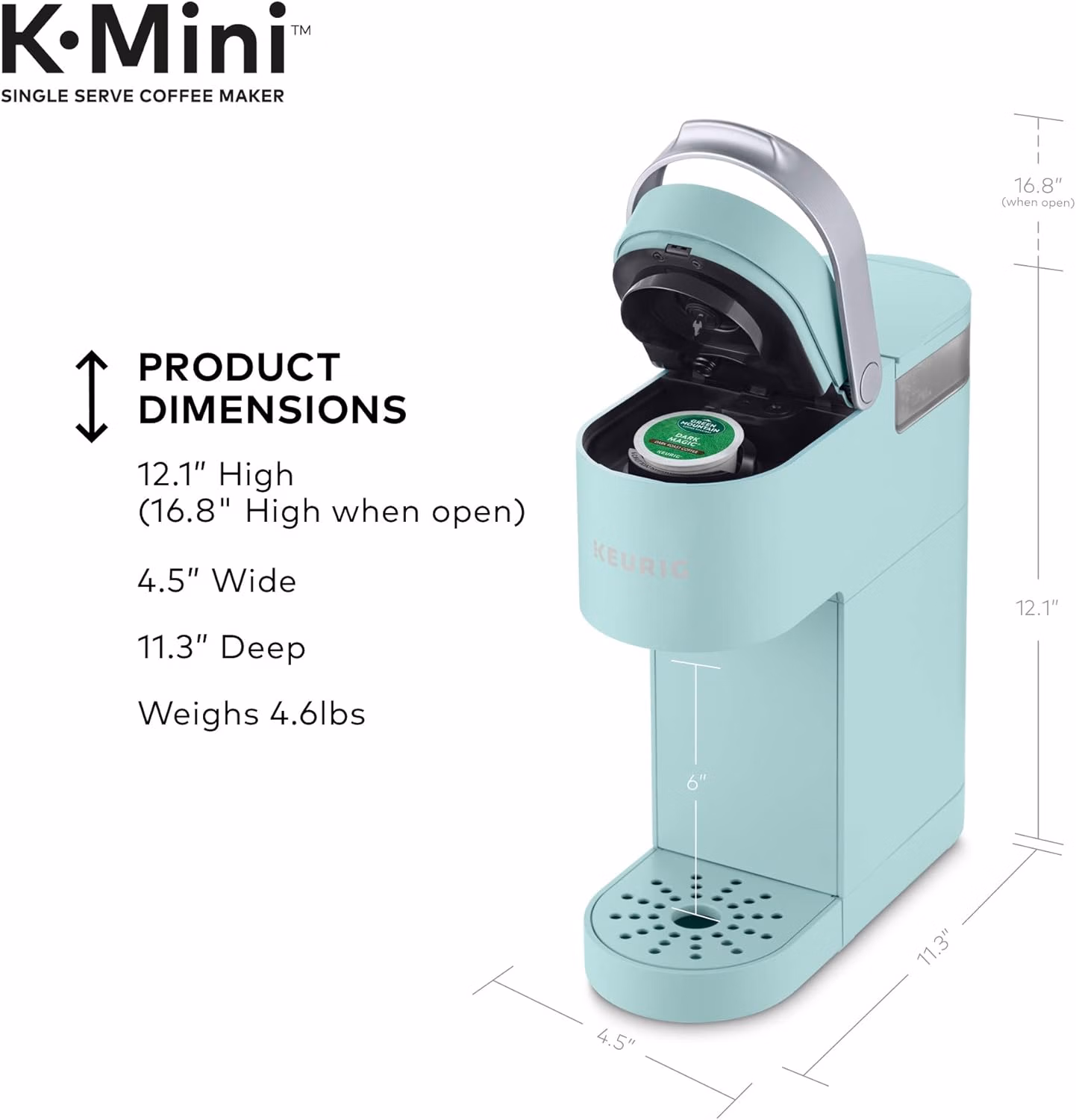 Keurig K-Mini Single Serve Coffee Maker Oasis | Unit 8532 thumbnail 3