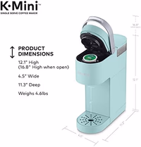 Keurig K-Mini Single Serve Coffee Maker, Oasis thumbnail 3