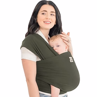 KeaBabies Baby Wrap Carrier - All in 1 Original Baby Carrier Newborn to Toddler Sling, Easy to Wear, Hands Free Bonding, Lightweight, Breathable Infant Wraps (Forest) thumbnail 1