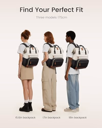 LOVEVOOK Laptop Backpack for Women, 17 Inch Work Business Backpacks Purse With Large Capacity, Waterproof Nurse Bag College Bookbag for School, Waterproof Casual Daypack for Travel thumbnail 5