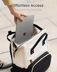 LOVEVOOK Laptop Backpack for Women, 17 Inch Work Business Backpacks Purse With Large Capacity, Waterproof Nurse Bag College Bookbag for School, Waterproof Casual Daypack for Travel thumbnail 3