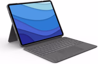 Logitech Combo Touch iPad Pro 12.9-inch (5th, 6th gen - 2021, 2022) Keyboard Case - Detachable Backlit Keyboard with Kickstand, Click-Anywhere Trackpad, Smart Connector - Oxford Gray; USA Layout thumbnail 1