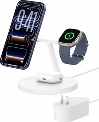 Belkin MagSafe-Compatible Charger Apple Watch iPhone 17 WIZ032ttWH Black thumbnail 1