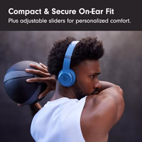 Beats Solo 4 - Wireless On-Ear Bluetooth Headphones, Up to 50-Hour Battery Life, Ultra-Lightweight Comfort, Powerful and Balanced Sound, Apple & Android Compatible - Slate Blue thumbnail 3