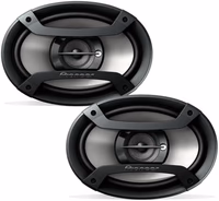 PIONEER TS-F6935R 3-Way Coaxial Car Audio Speakers - 6" x 9" Passive Car Speakers (Pair), 230 W Max Power, Black and Silver thumbnail 1