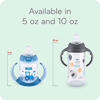 NUK Learner Cup, 5 Oz, 2-Pack, Clouds & Stars – BPA Free, Spill Proof Sippy Cup thumbnail 2