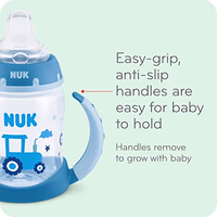 NUK Learner Cup, 5 Oz, 2-Pack, Clouds & Stars – BPA Free, Spill Proof Sippy Cup thumbnail 3