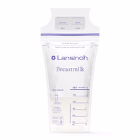 Lansinoh Breastmilk Storage Bags, 200 Count Value Pack, Baby Essentials, Fast Freeze & Thaw Breast Milk Bags for Baby Bottle Feeding, Superior Strength & Stretch, 6 Ounce thumbnail 1