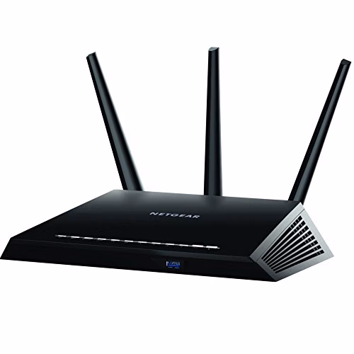 NETGEAR Nighthawk Smart Wi-Fi Router (R7000-100NAS) - AC1900 Wireless Speed (Up to 1900 Mbps) | Up to 1800 Sq Ft Coverage & 30 Devices | 4 x 1G Ethernet and 2 USB Ports | Armor Security thumbnail 1