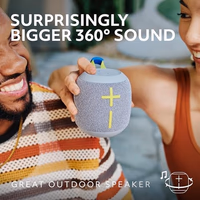 Ultimate Ears WONDERBOOM 4 Outdoor Speakers Bluetooth Waterproof with Big Bass & 360-Degree Sound, Dustproof Floating Wireless Speaker, 131ft Range - Blue thumbnail 3