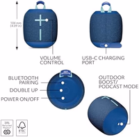 Ultimate Ears WONDERBOOM 4 Outdoor Speakers Bluetooth Waterproof with Big Bass & 360-Degree Sound, Dustproof Floating Wireless Speaker, 131ft Range - Blue thumbnail 5