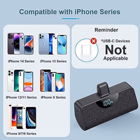 Mini Portable Charger Power Bank for iPhone, 5200mAh External battery Charging Bank, 20W PD Fast Charging Battery Pack Portable Phone Charger for iPhone 14 Pro Max/14/13/12/11/XR/X/8/7/6/SE series thumbnail 2